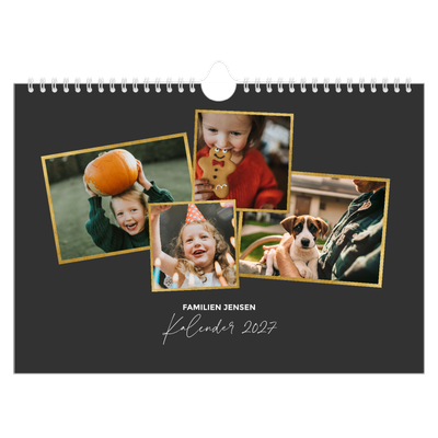 Fotokalender A4 — Gode minder [kalender forside]