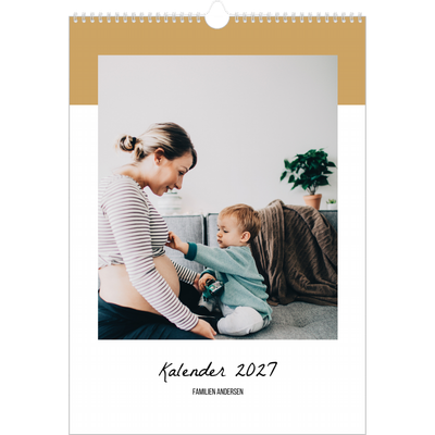 Årskalender A3 — Kalender med "To do"-liste [kalender forside]
