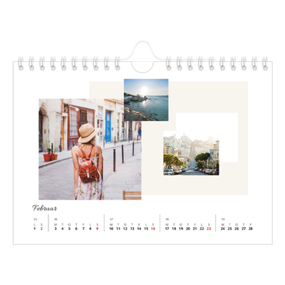 A5 Foto Kalender — Pastellfarver [Februar]