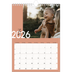 Fotokalender A4 (20 x 30 cm) — Overlappende tekst [kalender forside]