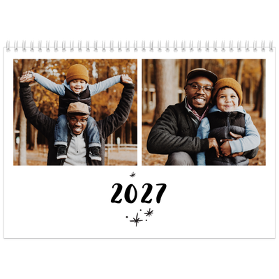 Fotokalender A4 dobbelt (30 x 40 cm) — Håndskrevet [kalender forside]