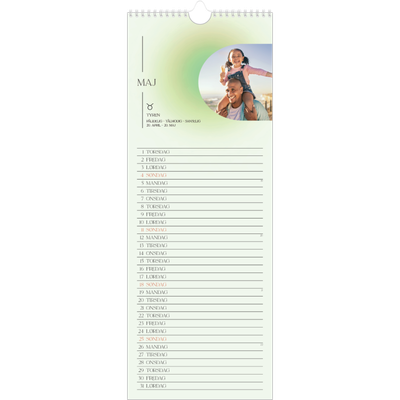 Køkkenkalender  — Astrologi gradient [kalender forside]