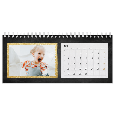 Bordkalendere — Rammer med glitter [April]