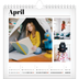 Årskalender kvadratisk — Avisstil [April]