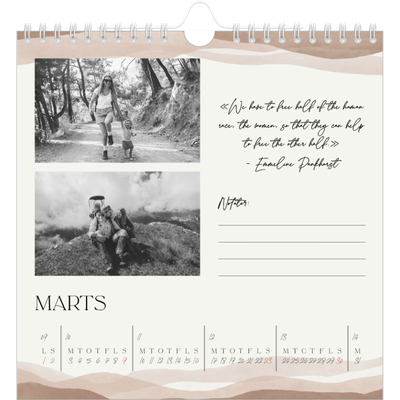 Årskalender kvadratisk — Velvære citater [Marts]