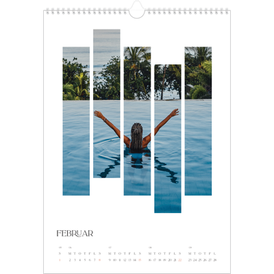 Årskalender A3 — Rejsemosaikker [Februar]