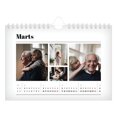 A5 Foto Kalender — Avisstil [Marts]