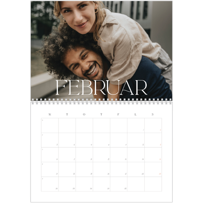 Fotokalender A4 dobbelt (30 x 40 cm) — Store billeder [Februar]
