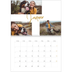Fotokalender A4 dobbelt (30 x 40 cm) — Guldstift [Januar]