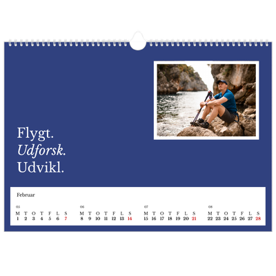 A3 Foto Kalender — Redaktionel Jord [Februar]