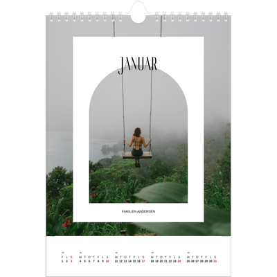 Fotokalender A4 (20 x 30 cm) — Den åbne bue [Januar]