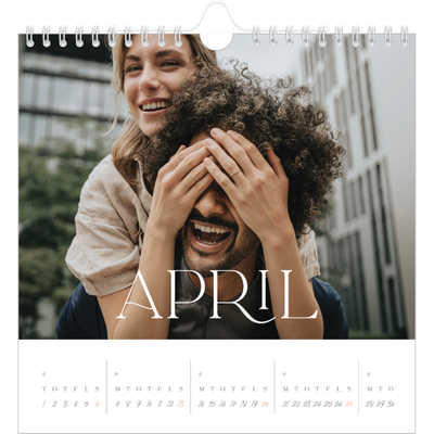 Årskalender kvadratisk — Store billeder [April]