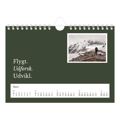 A5 Foto Kalender — Redaktionel Jord [Marts]