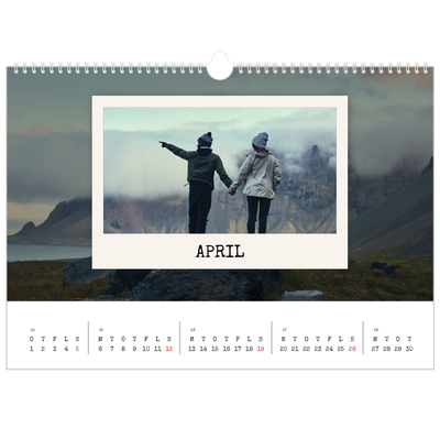 A3 Foto Kalender — Portrætudgaven [April]