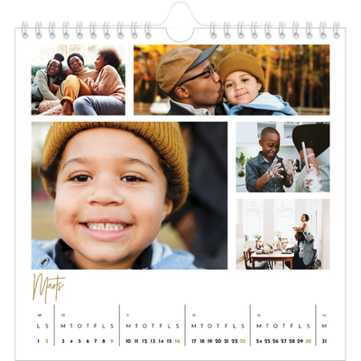 Årskalender kvadratisk — Håndskrevet måned [Marts]