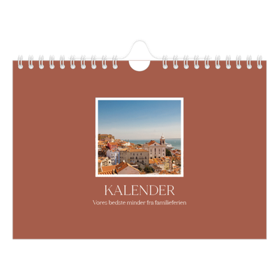 A5 Foto Kalender — Klassiske farver [kalender forside]