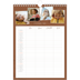 A4 Familiekalender — Jordnært design - Familie på 4 [Februar]