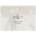 Fotokalender A4 dobbelt (30 x 40 cm) — Initialer i blomst [kalender forside]