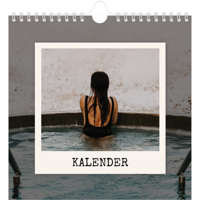 Årskalender kvadratisk — Portrætudgaven [kalender forside]