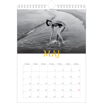 Fotokalender A4 (20 x 30 cm) — Heritage-stil [kalender forside]