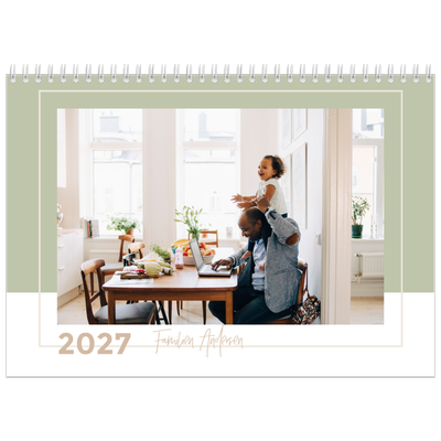 Fotokalender A4 dobbelt (30 x 40 cm) — Jordiske rammer [kalender forside]