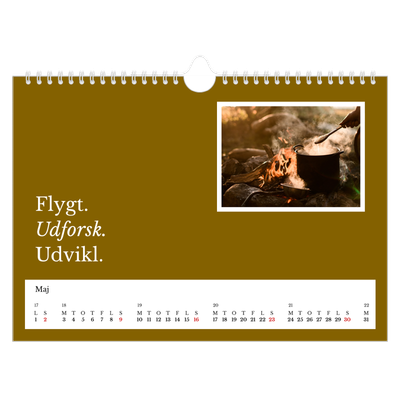 Fotokalender A4 — Redaktionel Jord [Maj]