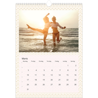 Årskalender A3 — Geometrisk [Marts]