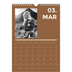 Fotokalender A4 (20 x 30 cm) — Moderne og dristig [Marts]
