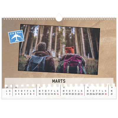 A3 Foto Kalender — Parts unknown [Marts]
