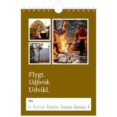 A5 Foto Kalender — Redaktionel Jord [Maj]