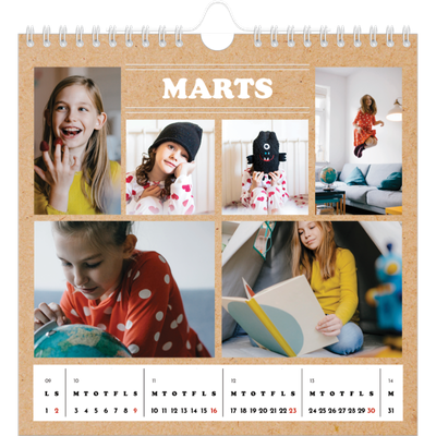 Årskalender kvadratisk — Magasinstil [Marts]