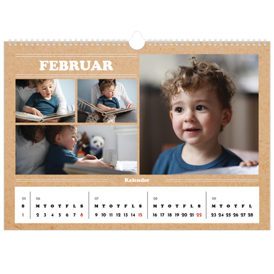 A3 Foto Kalender — Magasinstil [Februar]