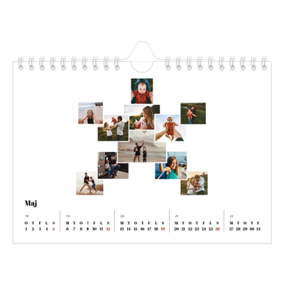 A5 Foto Kalender — Collage shapes [kalender forside]