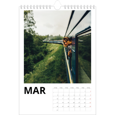 Fotokalender A4 (20 x 30 cm) — White space [Marts]
