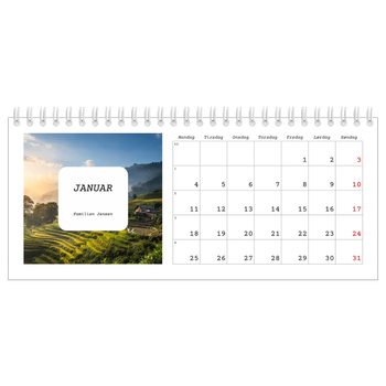 Bordkalender med foto — Den fulle historie