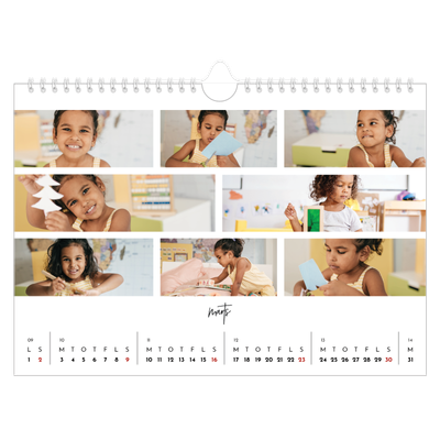 Fotokalender A4 — Billedcollage [Marts]