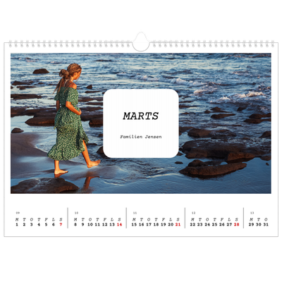 A3 Foto Kalender — Den fulle historie [Marts]