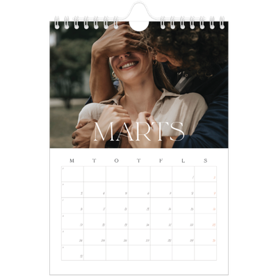 A5 Foto Kalender — Store billeder [Marts]