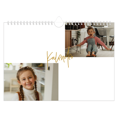 Fotokalender A4 — Guldstift [kalender forside]