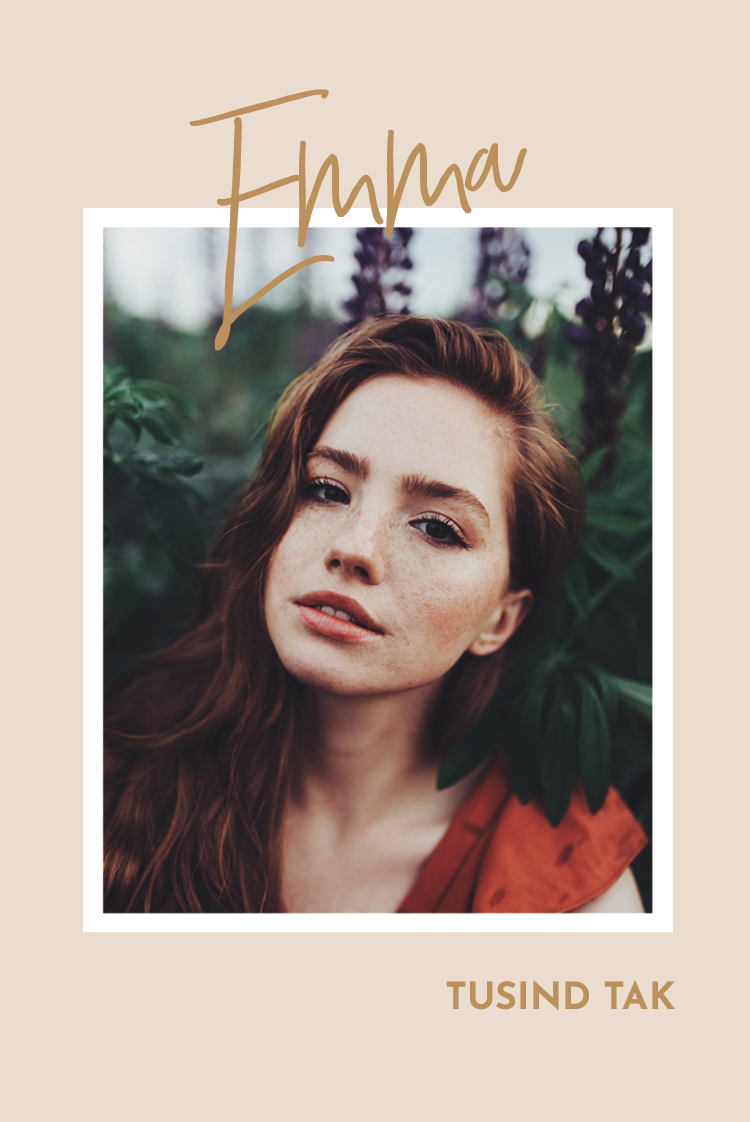 Takkekort — Guld og pastel