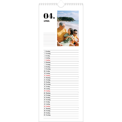 Køkkenkalender  — Serif og øjeblikke [April]
