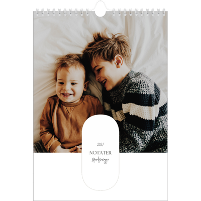 A4 Familiekalender — Planlæggeren - Familie på 5 [kalender forside]