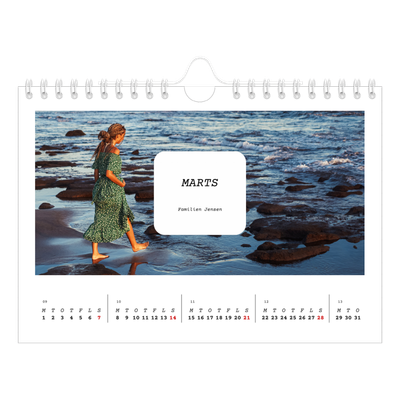 A5 Foto Kalender — Den fulle historie [Marts]