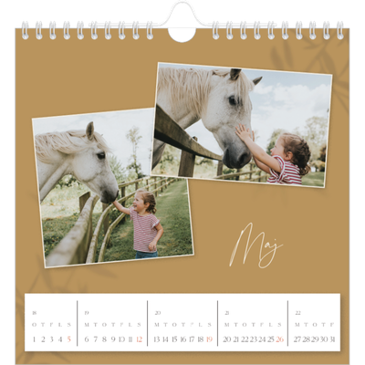 Årskalender kvadratisk — Nede på jorden [kalender forside]