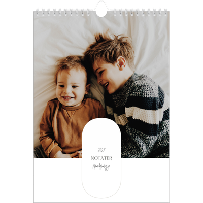A4 Familiekalender — Planlæggeren - Familie på 4 [kalender forside]