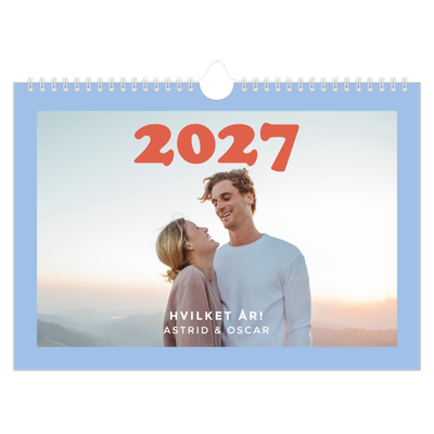 Fotokalender A4 — Retro rammer [kalender forside]
