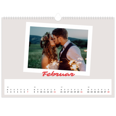 A3 Foto Kalender — Signeret tryk [Februar]