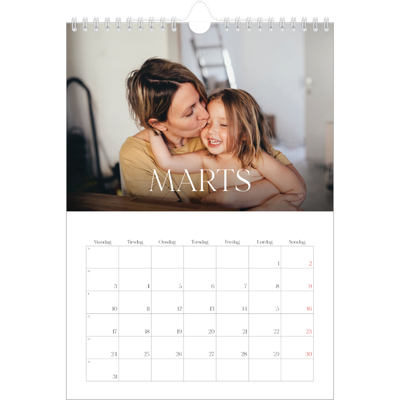 Fotokalender A4 (20 x 30 cm) — Tolv store måneder [Marts]
