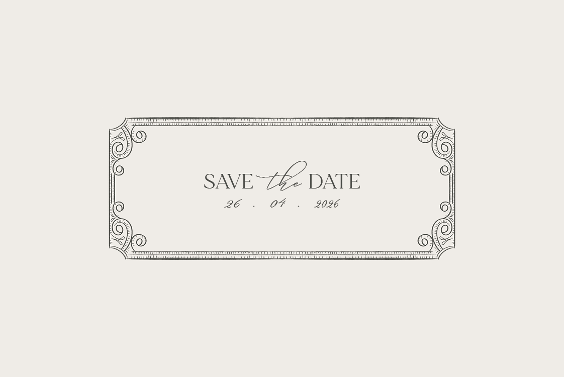 Save the date — Mørk elegance