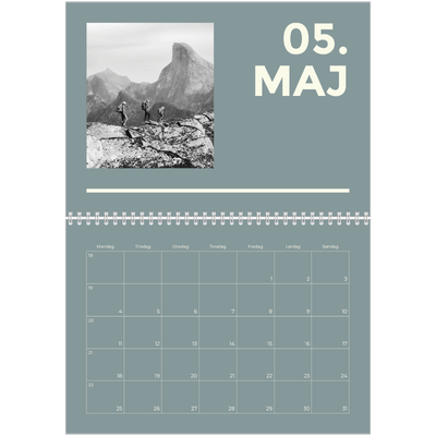 Fotokalender A4 dobbelt (30 x 40 cm) — Moderne og dristig [kalender forside]